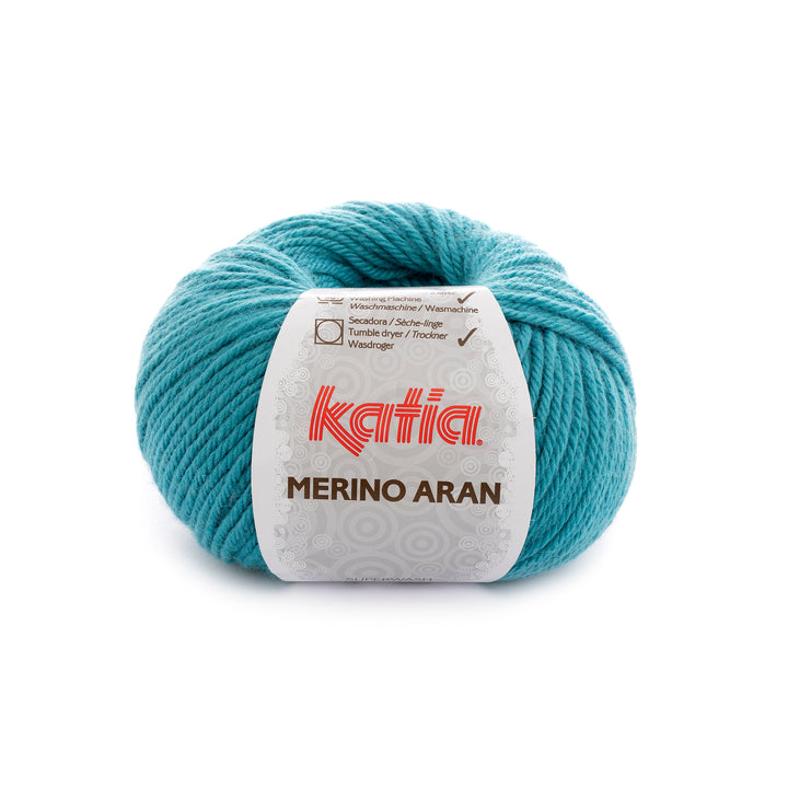 Merino Aran - Turquoise n°73 - Pelote de 100 g
