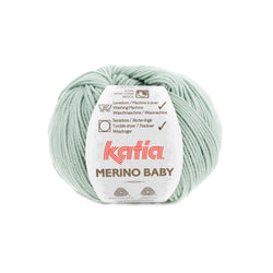 Laine Katia - Merino Baby - Vert Pâle n°97 - Pelote de 50 g