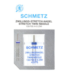 Aiguille machine à coudre : Schmetz double stretch "Twin", N°4.0/75, x1