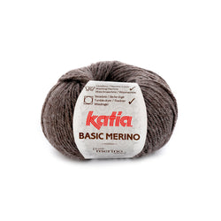 Laine Katia - Basic Merino - Gris Foncé n°8 - Pelote de 50 g