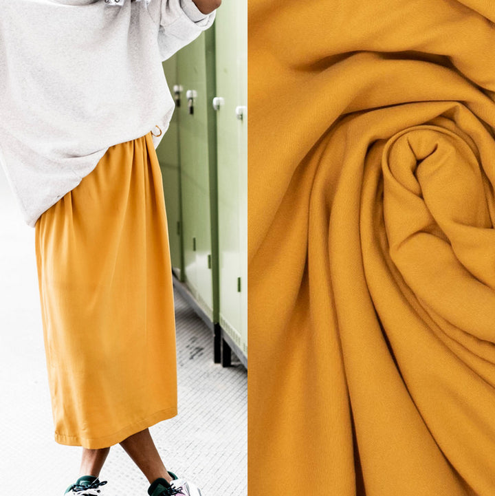 Fibre Mood Bloom tencel jaune moutard