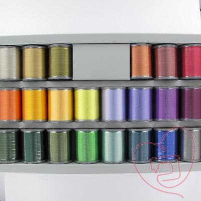 Boite de 22 bobines de fil à broder BROTHER - coloris brillants standard ETS22