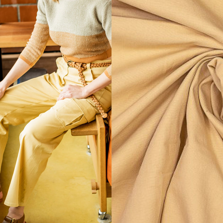 Fibre Mood Clover jeans stretch sable doré, 140 x 10cm (9156-01)