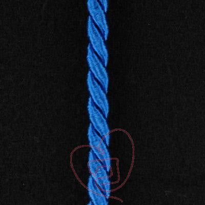 Cordelière passementerie 5 mm, couleur bleu