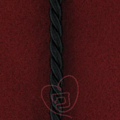 Cordelière passementerie 5 mm, couleur noir