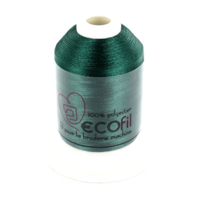 Fil broderie machine - ECOfil vert impérial 1208