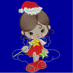 Motif Fée de Noël, par Annika Créations