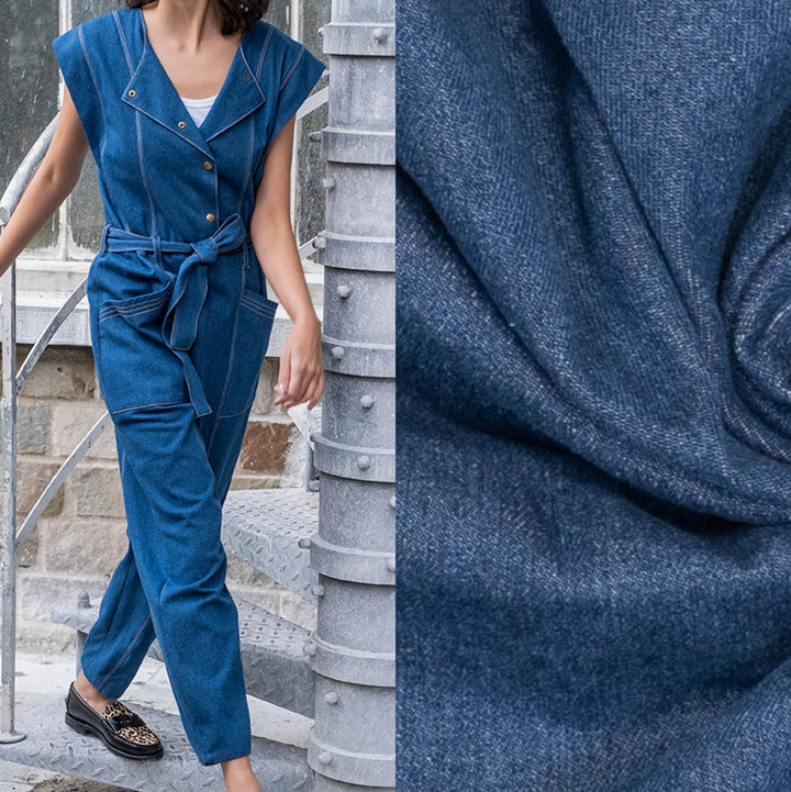 Fibre Mood Moira bleu jeans , 150 x 10cm (9136-02)