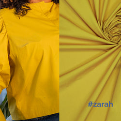 Fibre Mood Zarah 100%, coton jaune saffran, 145 x 10cm (9140-02)