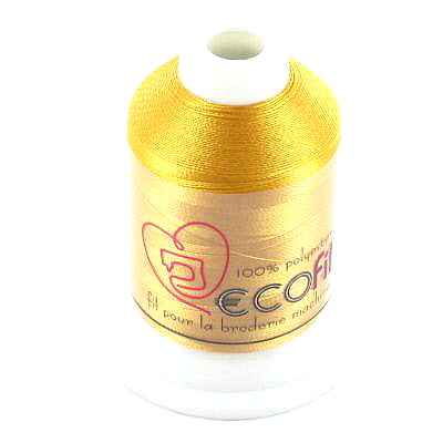 Fil broderie machine - ECOfil jaune 1024