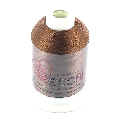 Fil broderie machine - ECOfil marron 1057