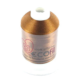 Fil broderie machine - ECOfil marron 1158