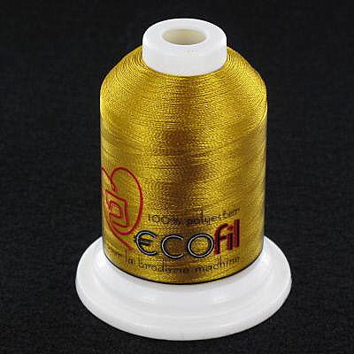 Fil broderie machine - ECOfil jaune or 1159