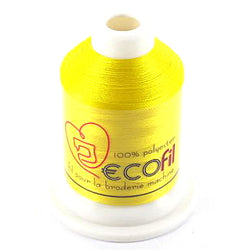Fil broderie machine - ECOfil jaune 1187