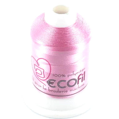 Fil broderie machine - ECOfil rose 1224