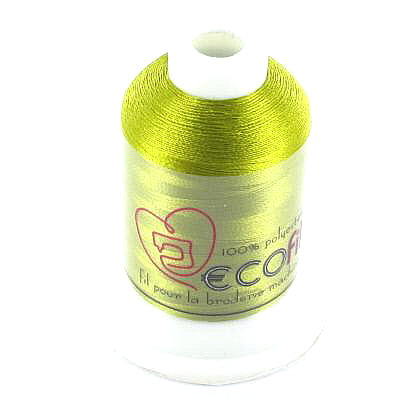 Fil broderie machine - ECOfil moutarde 1244
