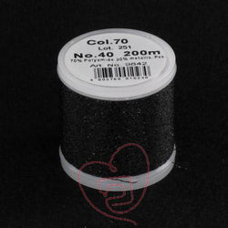 Fil à broder "Metallic MADEIRA", N°40, noir pailleté 70