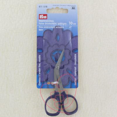 Ciseaux à broder fins, coudés prym 611516