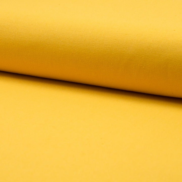 Tissu coton épais jaune