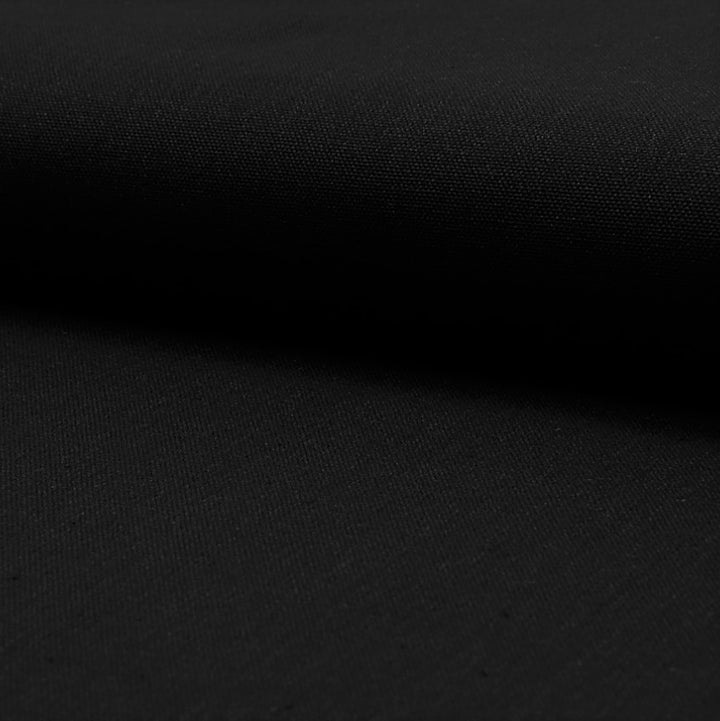 Tissu coton épais noir