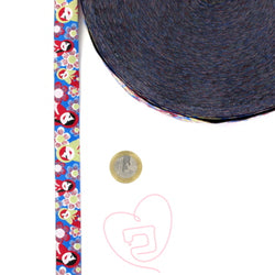 Ruban tissé 18mm “motifs poupée russe” - 100% Polyester