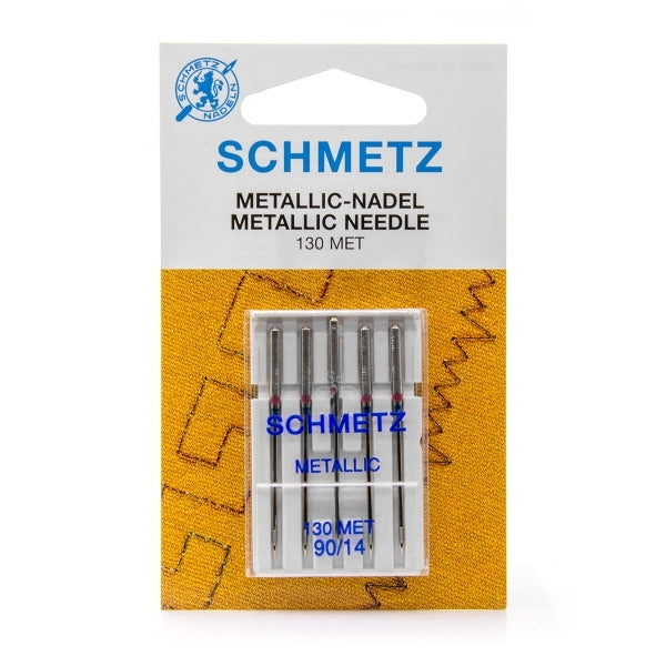 Aiguilles broderie machine : Schmetz pour fil métallisé, N°90, x5 –