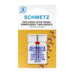 Schmetz double broderie "Twin", N°3.0/75