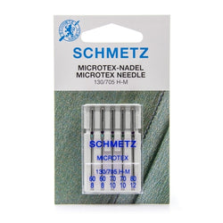 Aiguilles machine à coudre : Schmetz microfibre, assortimentx5