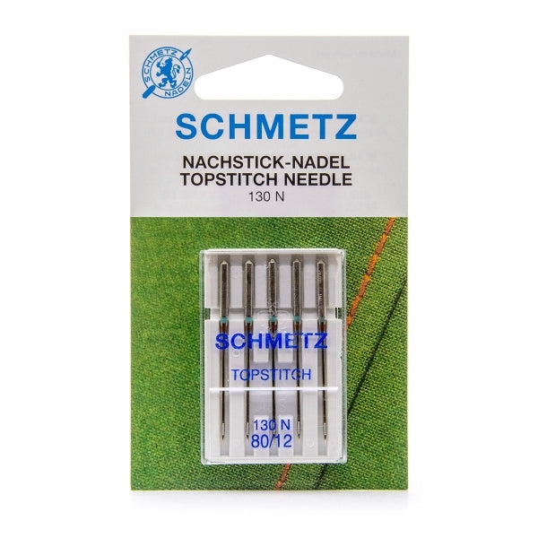Aiguilles machine à coudre : Schmetz Topstitch, N°80, x5 –